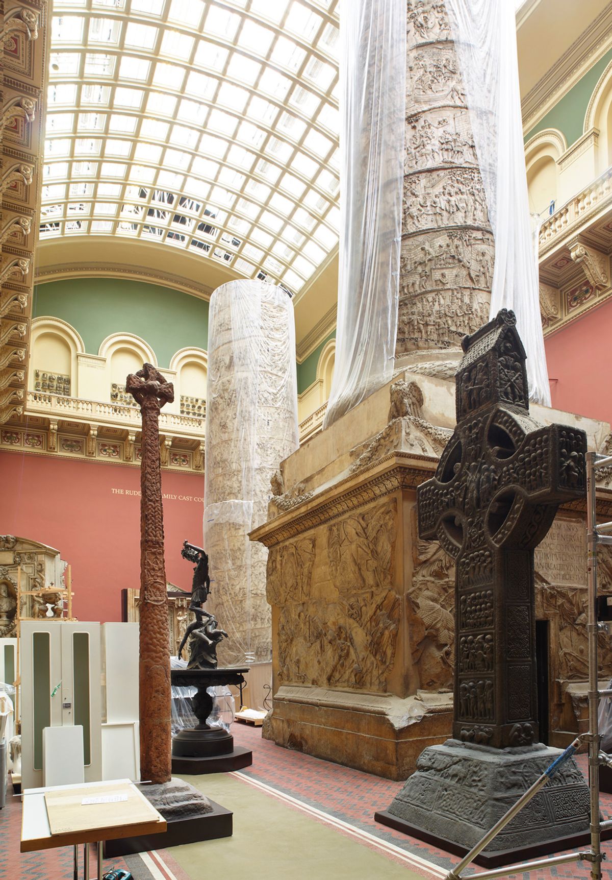 The V&A's Ruddock Family Cast Court during restoration © Angela Moore