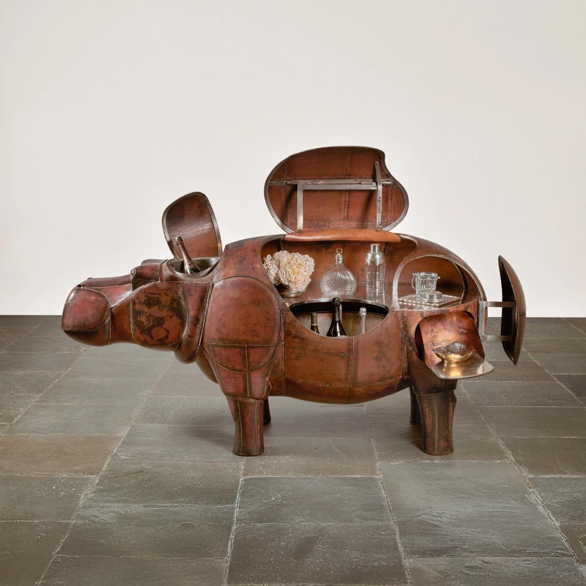 Rhinocrétaire I (1964) by François-Xavier Lalanne. Courtesy Sotheby's