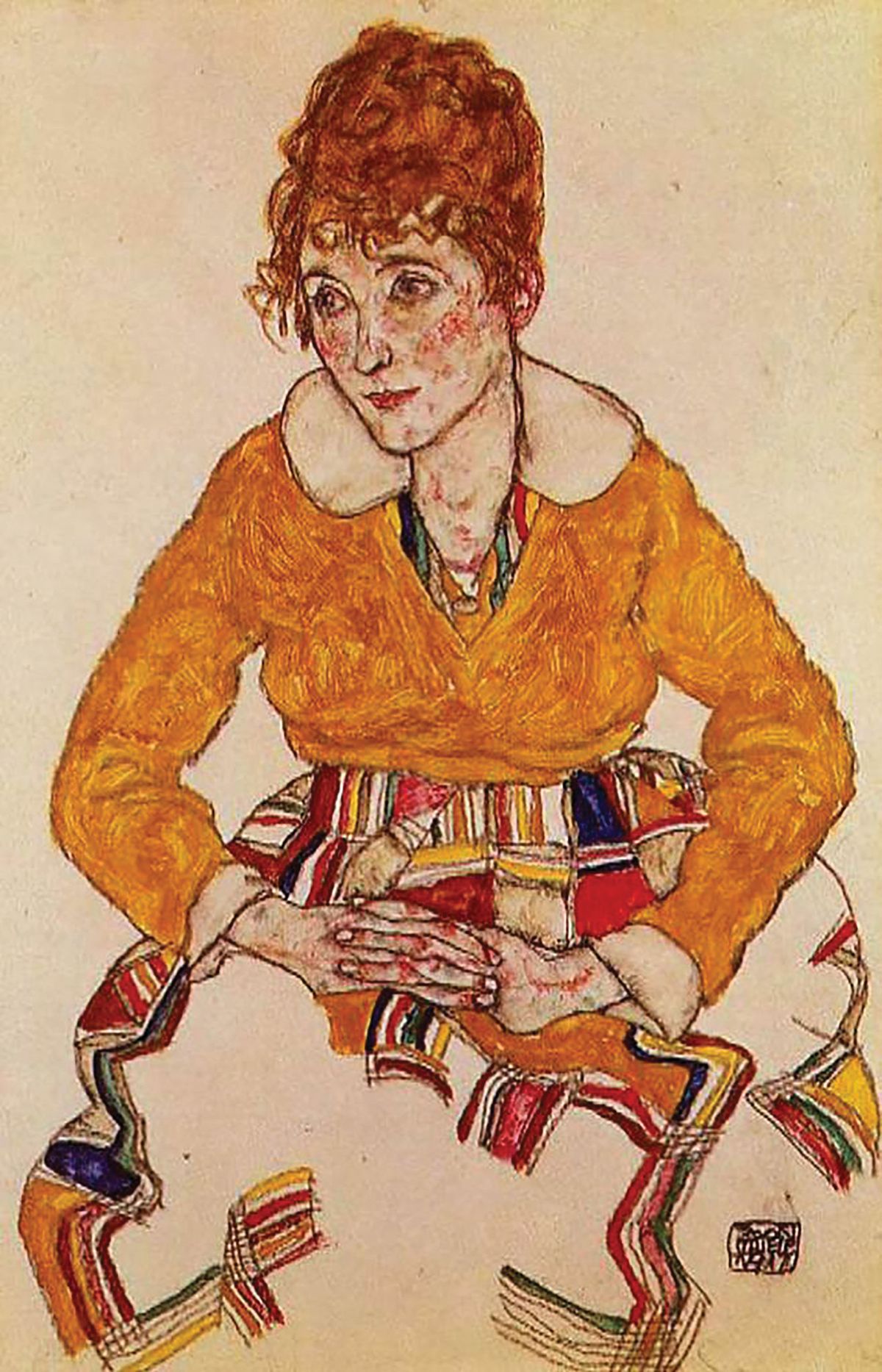 Exhibit A: Egon Schiele, Portrait of the Artist’s Wife (1917)
