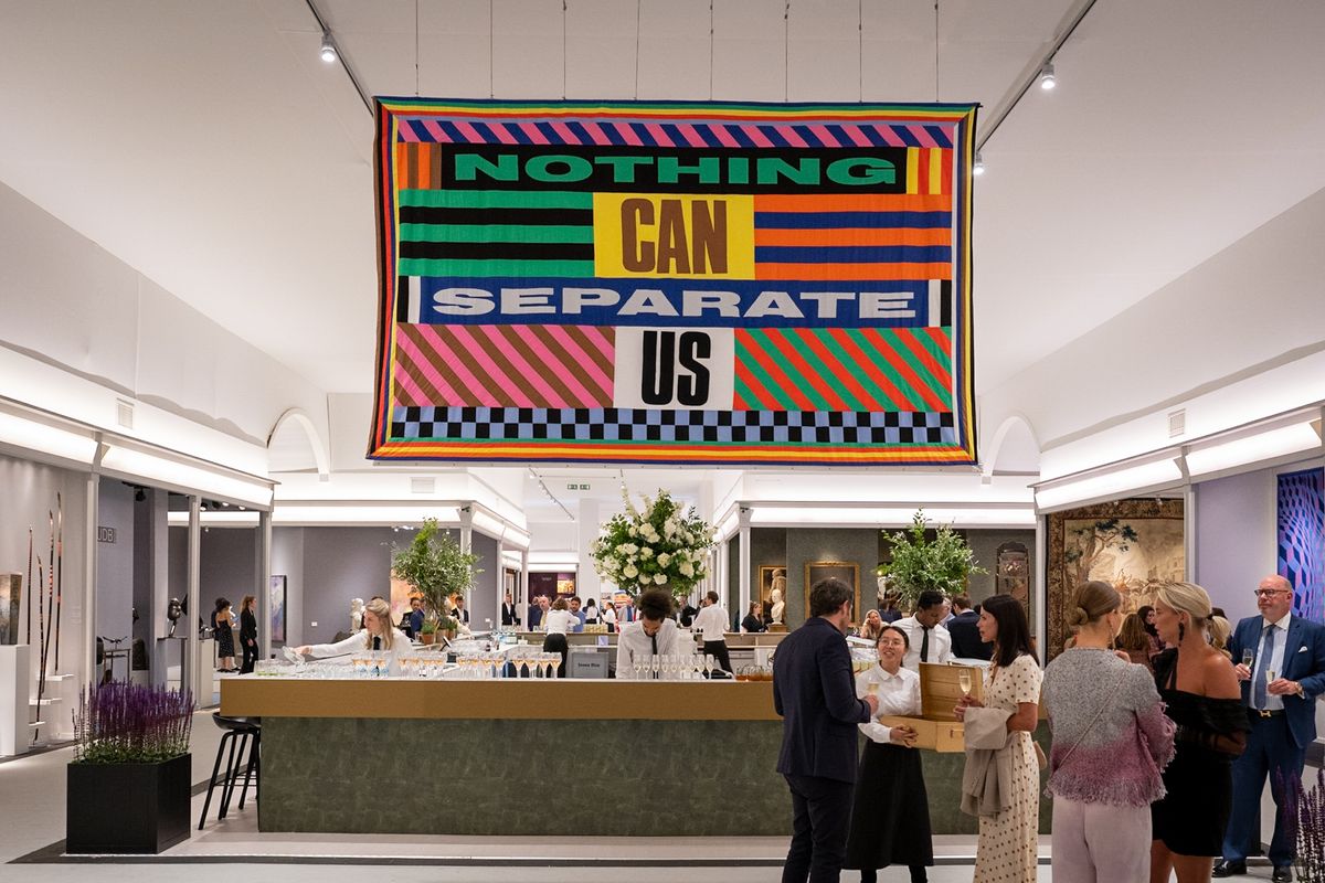 Artwork by Lakwena Maciver (represented by Vigo Gallery) was on show at this year's Masterpiece fair in London Ben Fisher; Courtesy Masterpiece London