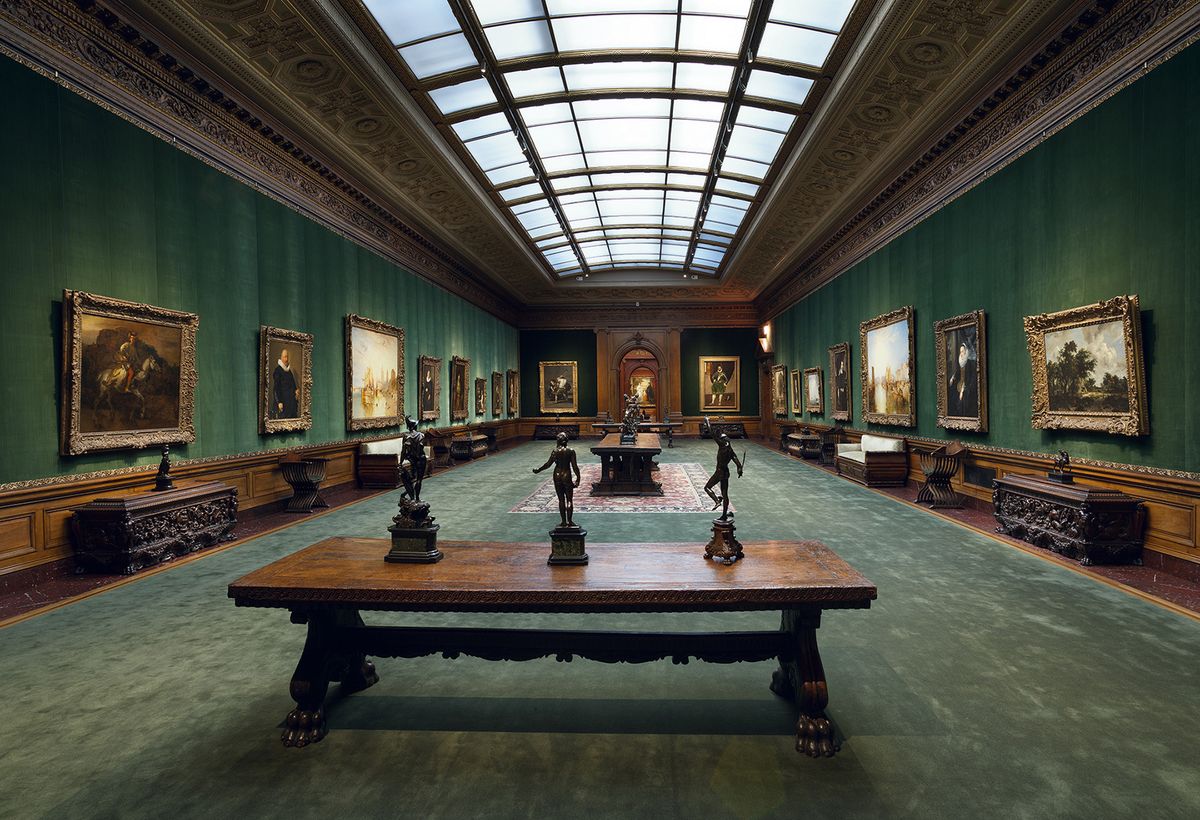 The West Gallery of the Frick mansion contains some of the collection’s most important works. The room’s ornate ceiling was restored as part of the renovation Joseph Coscia Jr./ The Frick Collection, New York ©2025