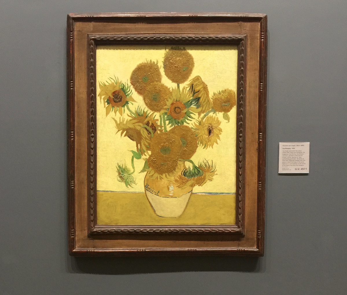 Van Gogh’s Sunflowers (August 1888)

Credit: The Art Newspaper