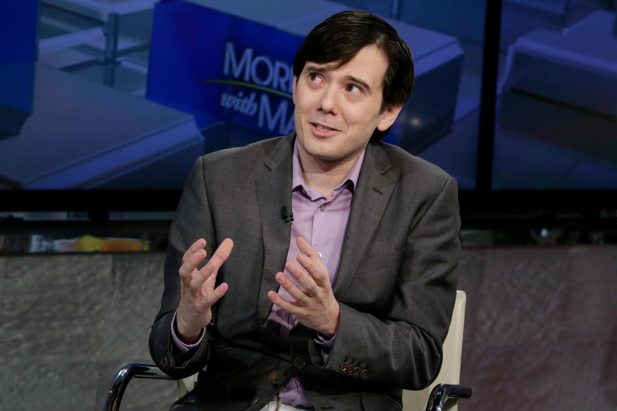 Former pharmaceutical CEO Martin Shkreli on the Fox Business Network AP Photo/Richard Drew, File