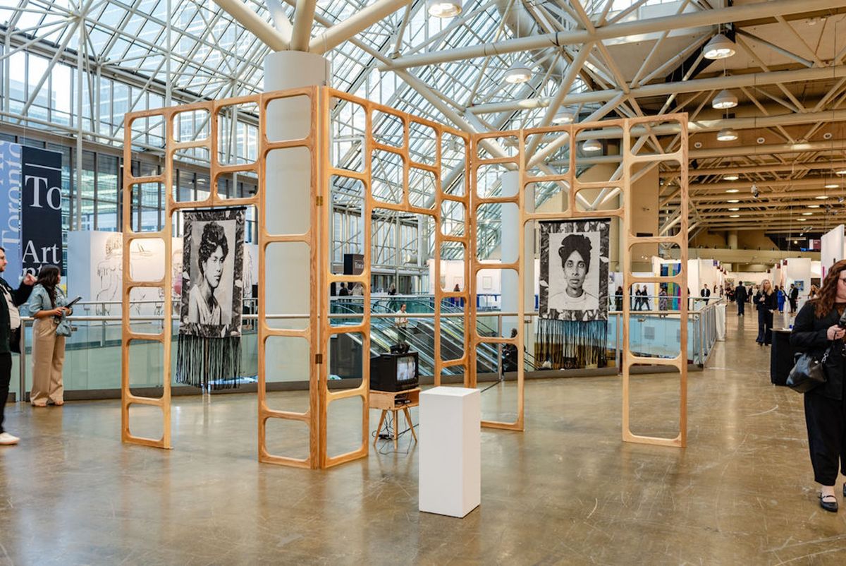 Installation by Michaëlle Sergile at Art Toronto, presented by Galerie Hugues Charbonneau Photo courtesy Art Toronto