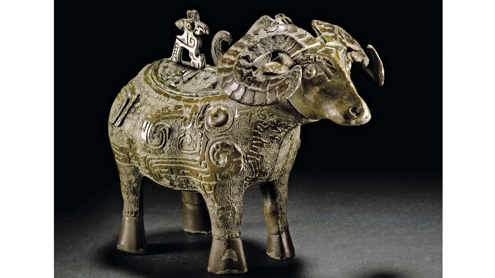 Sheep Shaped Bronze Wine online Vessel Replica From The Shang Dynasty