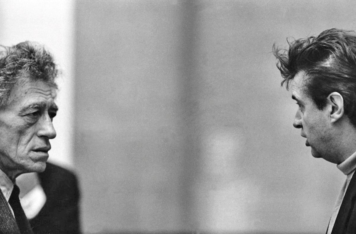 Alberto Giacometti and Francis Bacon Photo: Graham Keen