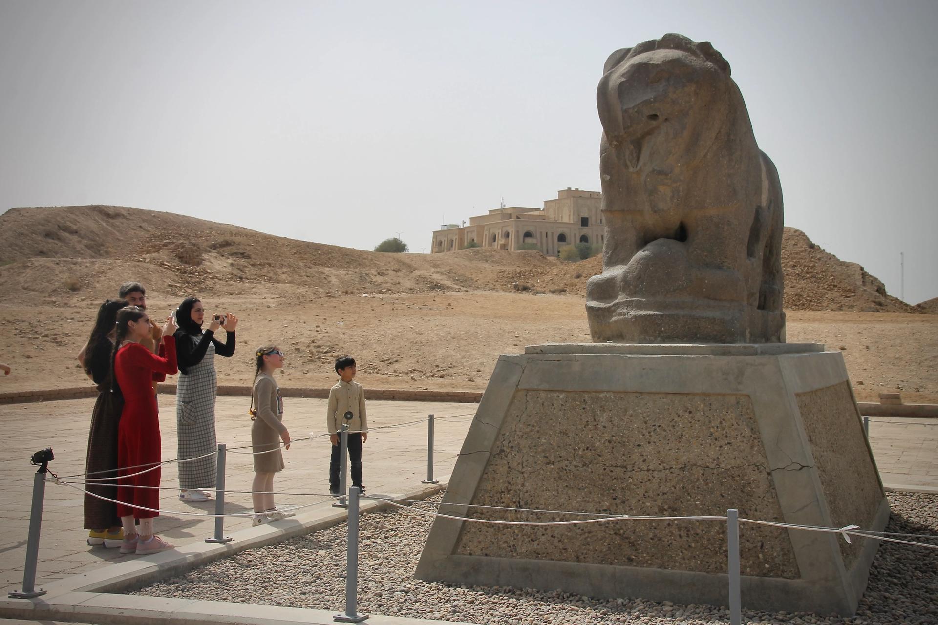 The World Monuments Fund assisted in the conservation of the famous Lion of Babylon Photo: Hadani Ditmars