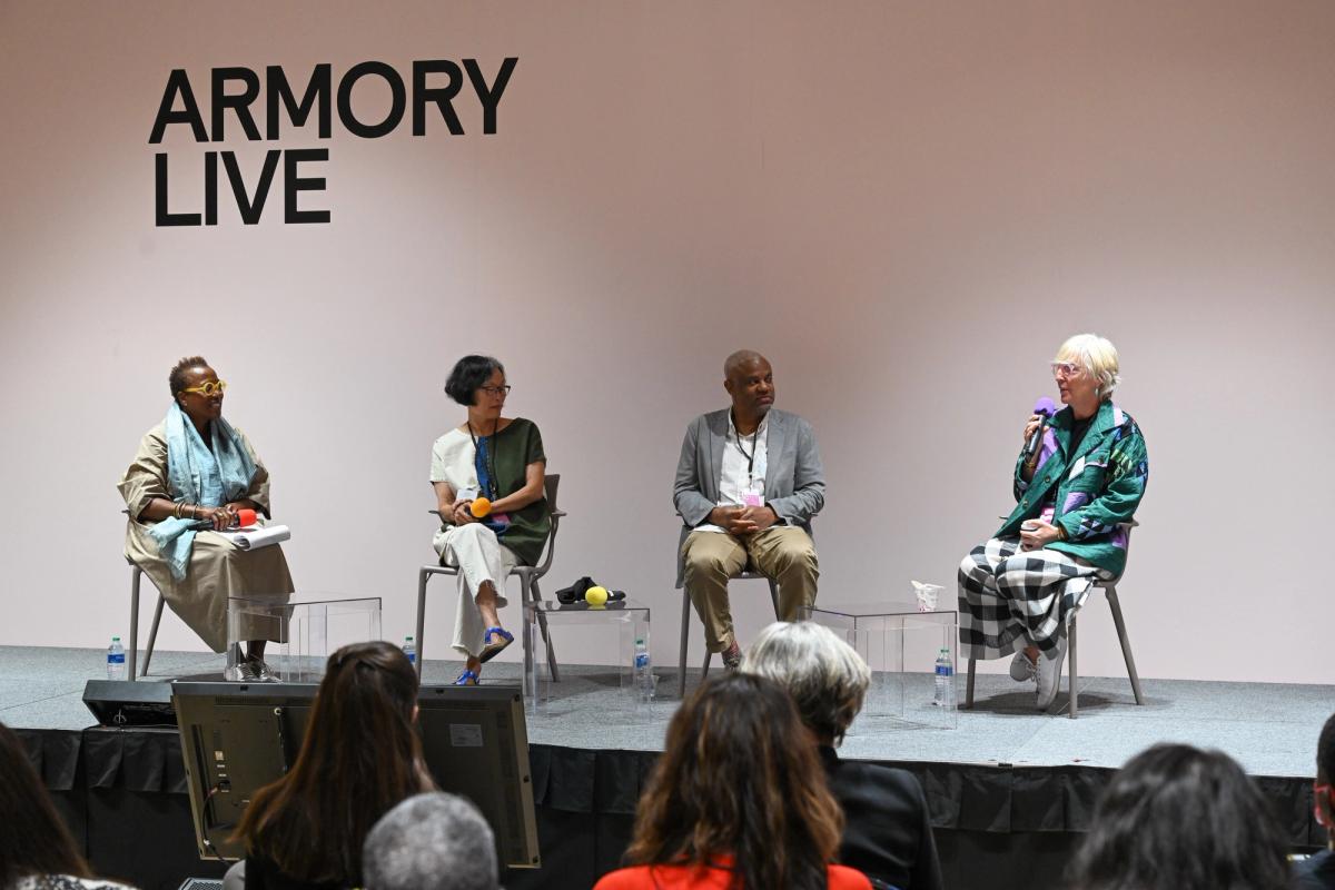 The Armory Show on Friday, September 10, 2021 at Javits Center in midtown Manhattan. 
Photo: Casey Kelbaugh