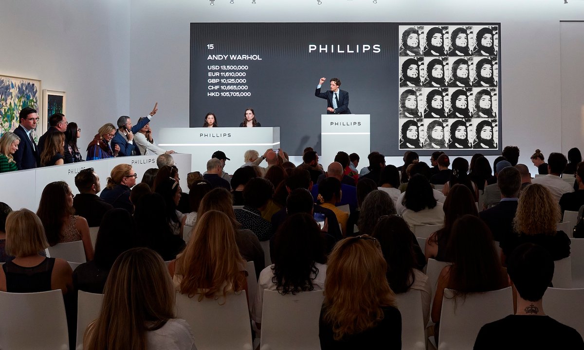 Sold-out Phillips auction in New York brings in $115.2m, more than double 2025 result