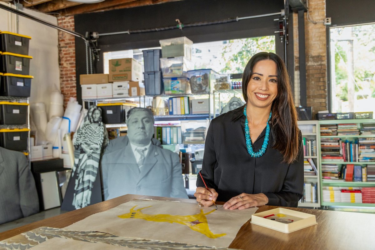 Artist Wendy Red Star in her studio Photo: John D. and Catherine T. MacArthur Foundation