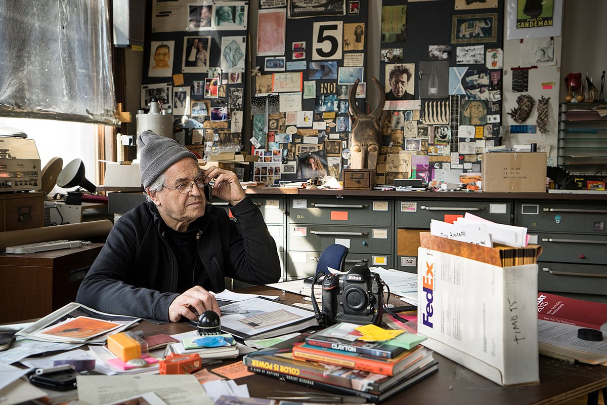 Jay Maisel in the film Jay Myself, a documentary directed by Stephen Wilkes Stephen Wilkes, courtesy of Oscilloscope Laboratories