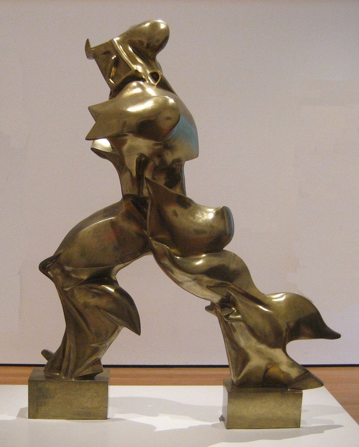 Unique Forms of Continuity in Space (1913), by Umberto Boccioni
Museum of Modern Art, New York