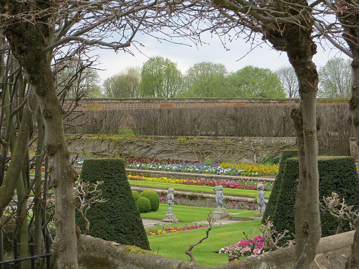 The reopening of the gardens at Hampton Court helped boost visitor numbers