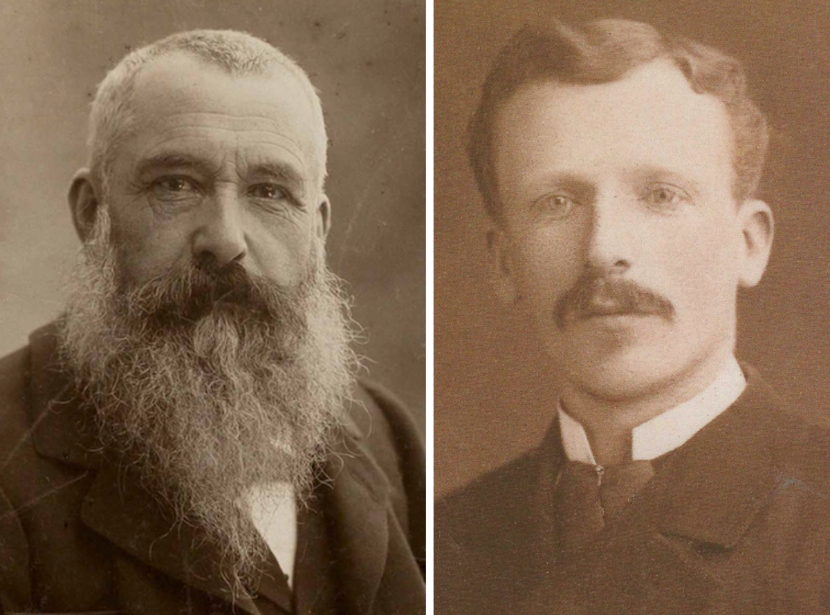 Left: Claude Monet (1899) and right: Theo van Gogh (1889) Paul Nadar (photo © Aguttes) and Van Gogh Museum, Amsterdam (Vincent van Gogh Foundation)