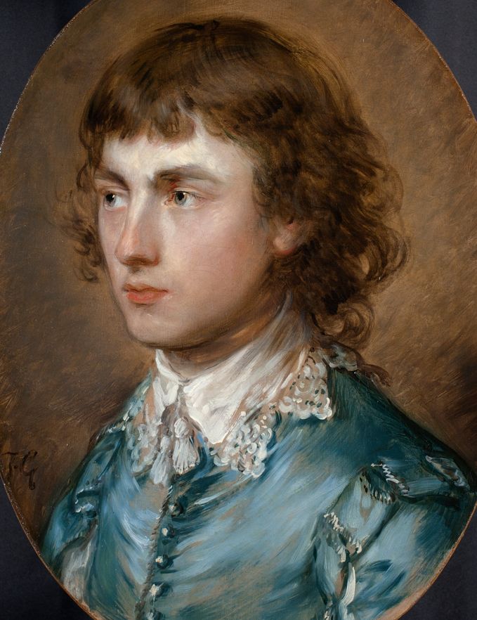 Portrait of Gainsborough Dupont by Thomas Gainsborough after treatment National Portrait Gallery London