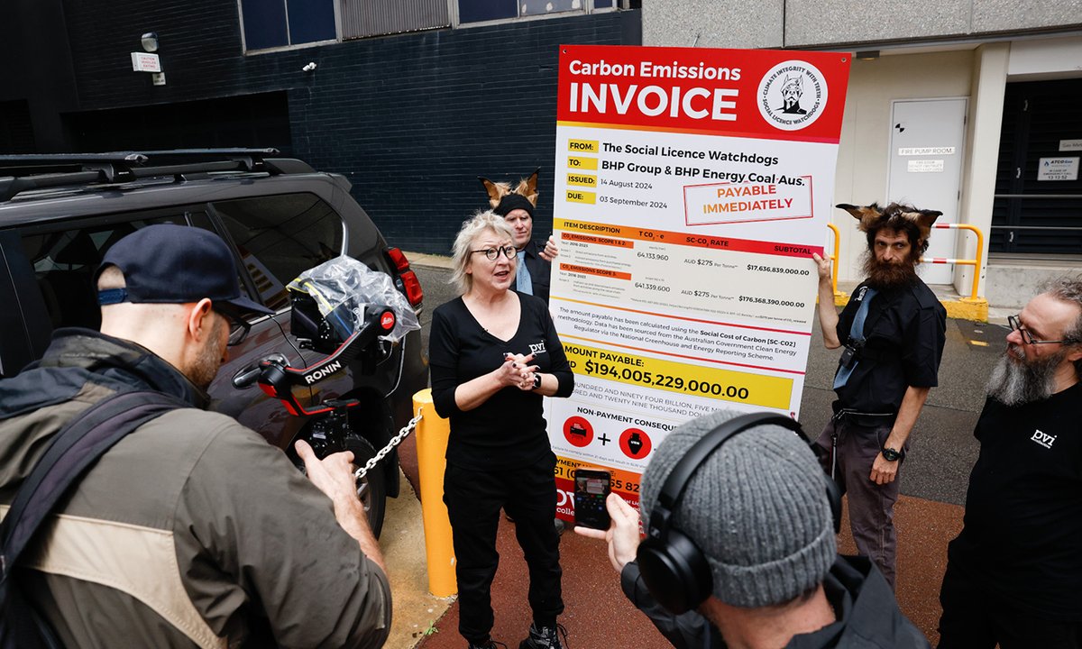 Art activists bill businesses for billions in environmental damages Art activists bill businesses for billions in environmental damages