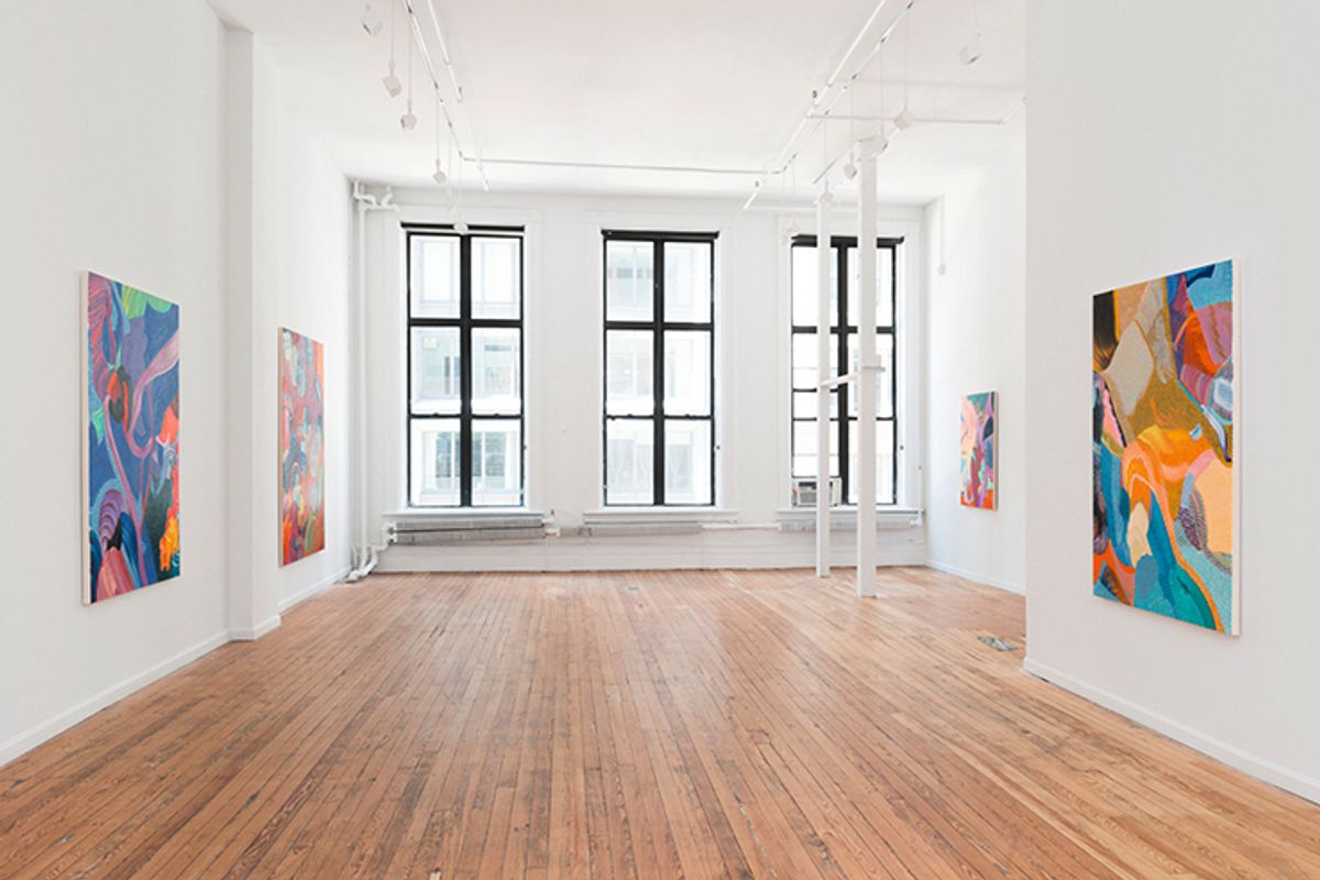 Heather Guertin’s 2024 show Ultramarine Life at JDJ, which now shares its spaces with two other galleries Photo: Charles Benton