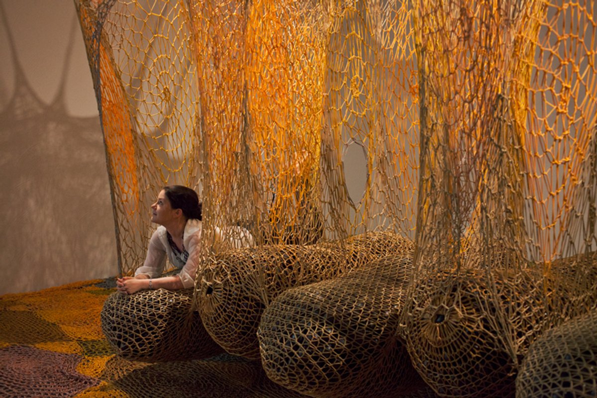 Ernesto Neto's Pele em fuga (2003) © Isabella Matheus