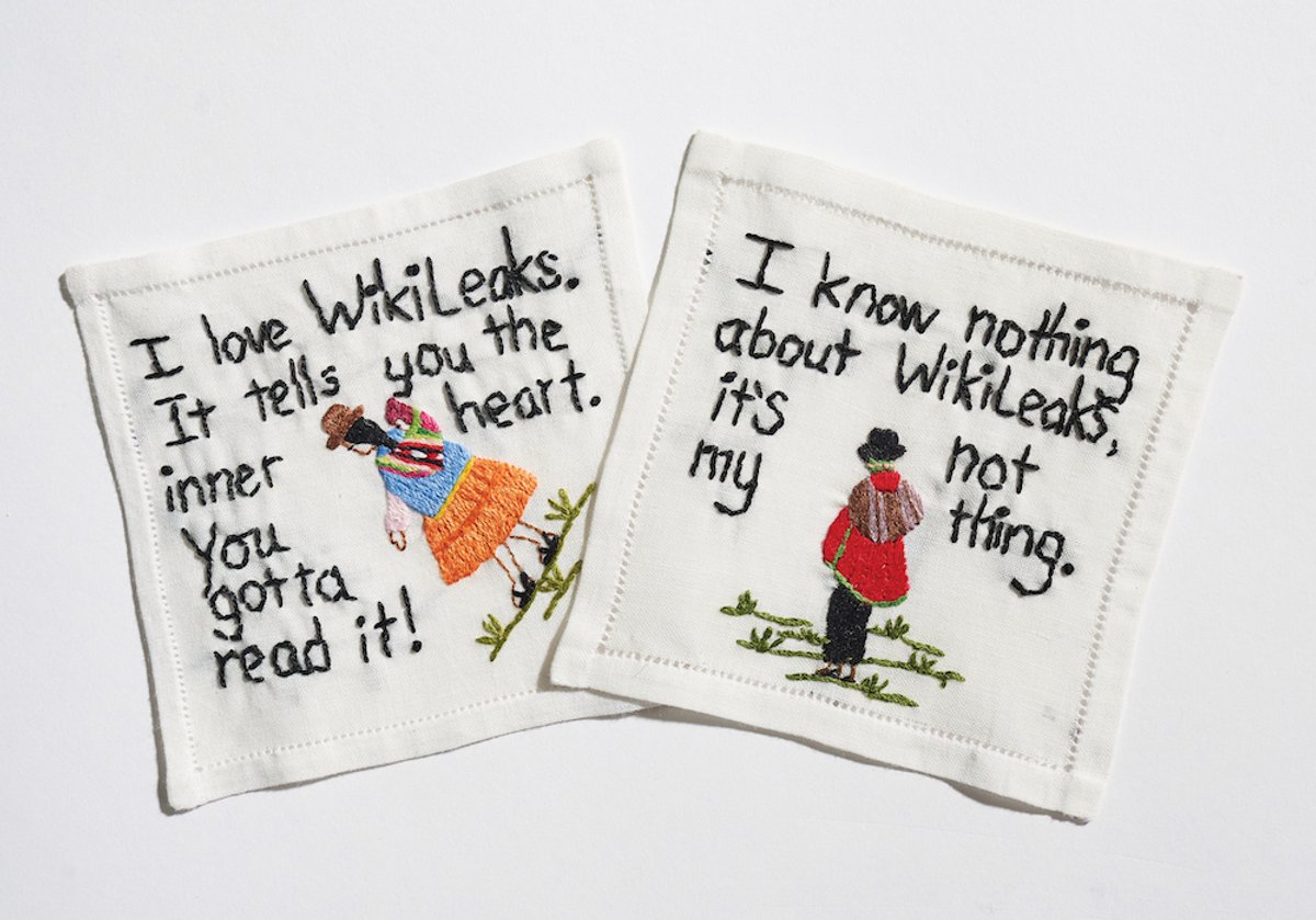 Not long after Weymar uploaded images of her needlepoint on Instagram, followers asked if they could join in Photo: © Nelson Hancock, courtesy of Tiny Pricks Project