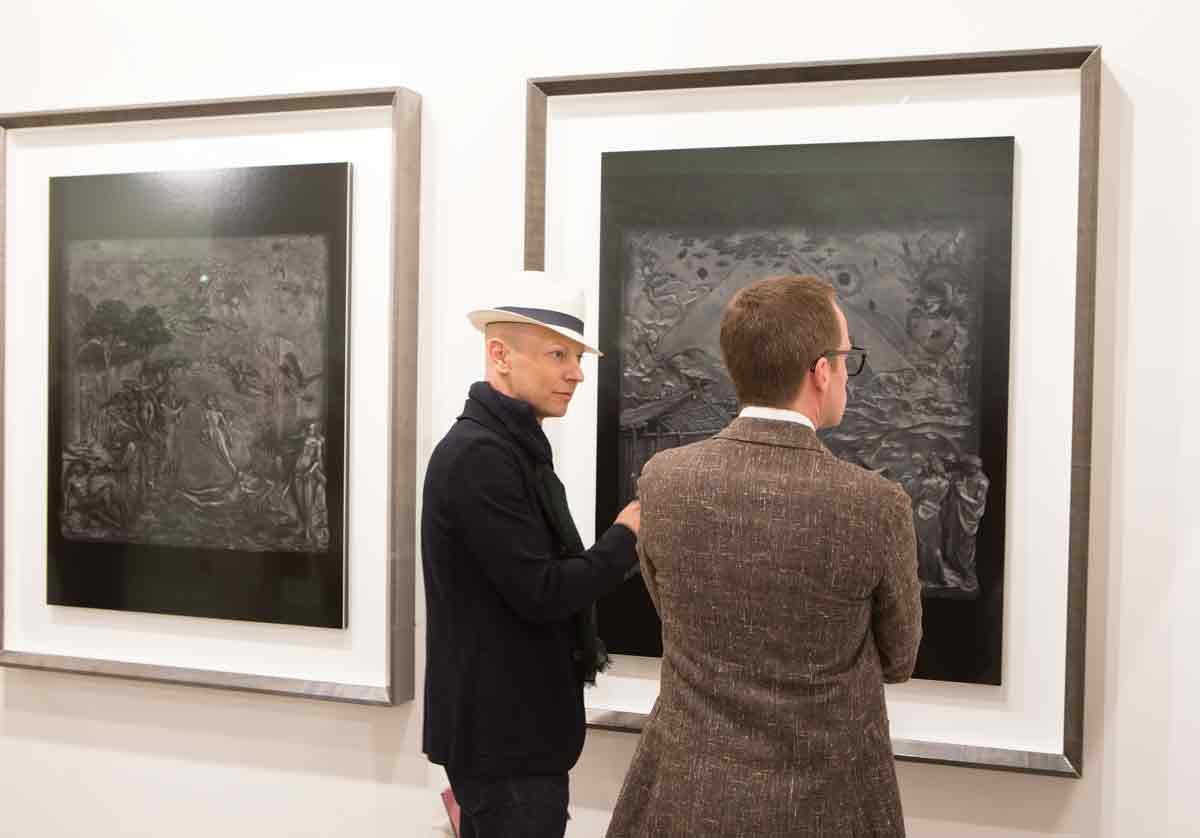 Hiroshi Sugimoto’s Gates of Paradise series (2016) is with Marian Goodman David Owens