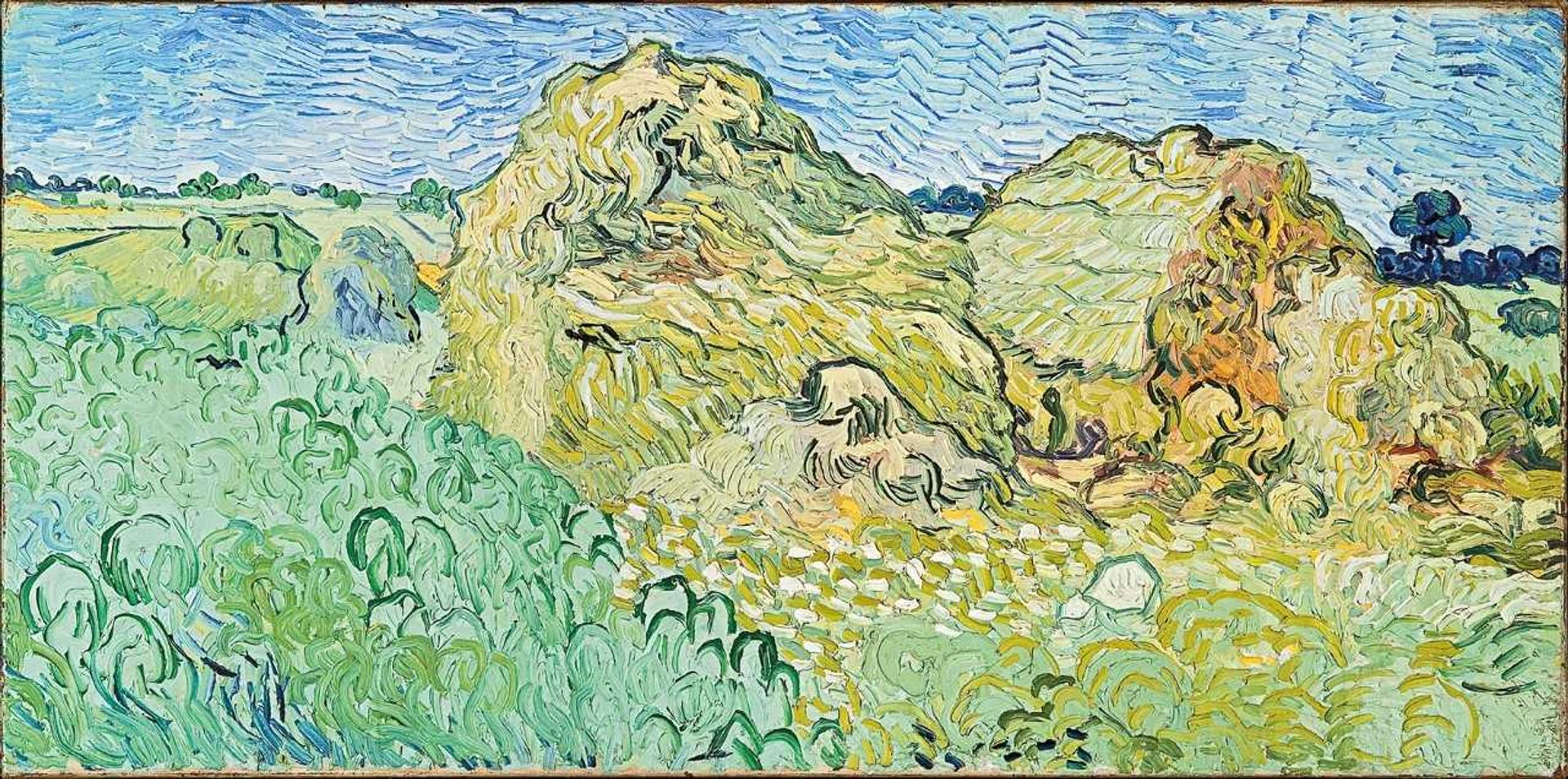 Van Gogh's Field With Stacks of Grain (1890) Courtesy of Fondation Vincent Van Gogh Arles