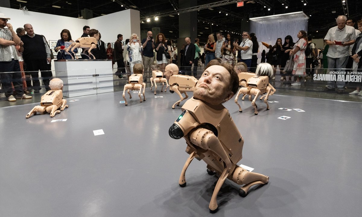 Who let the robot dogs out? Beeple unleashes uncanny canines at Art Basel Miami Beach