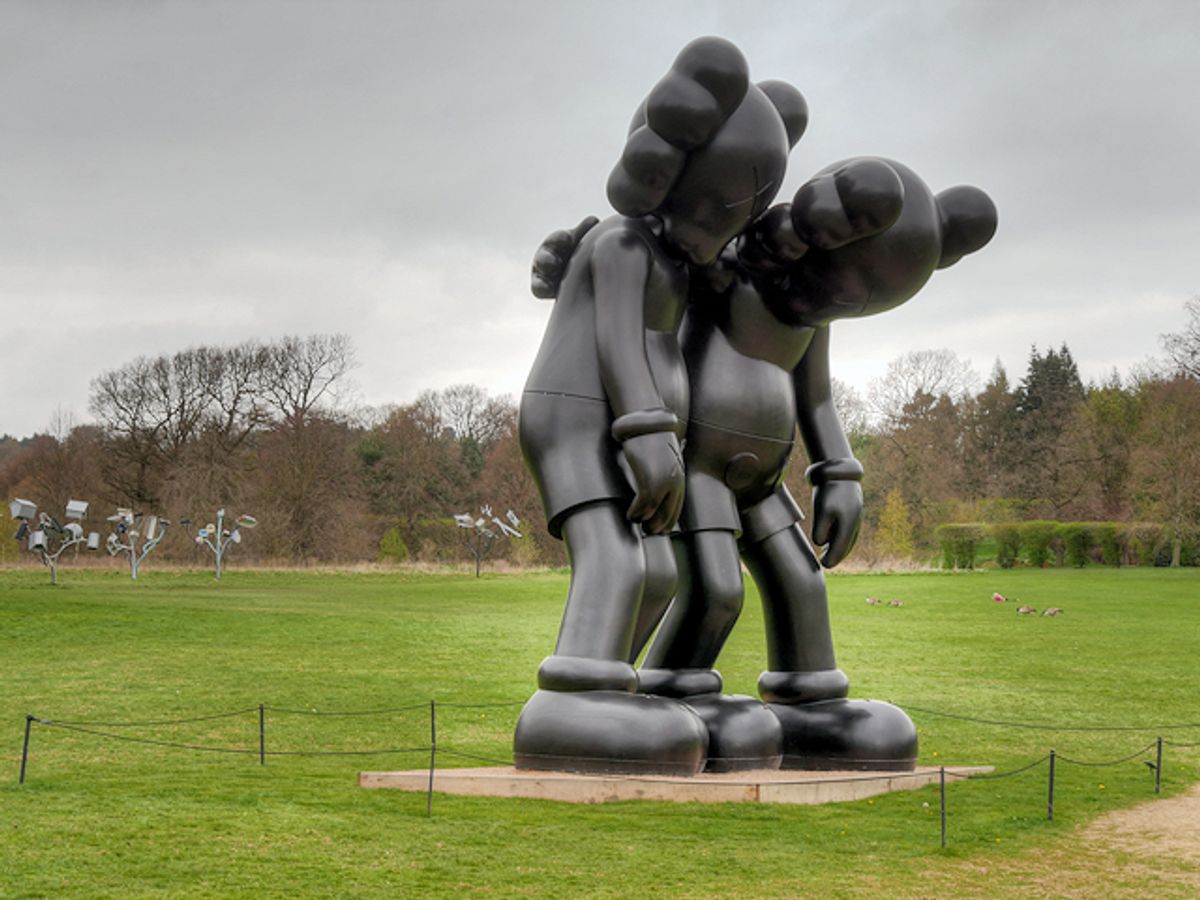 Along The Way (2013) by KAWS at the Yorkshire Sculpture Park in 2016 Photo: © David Dixon