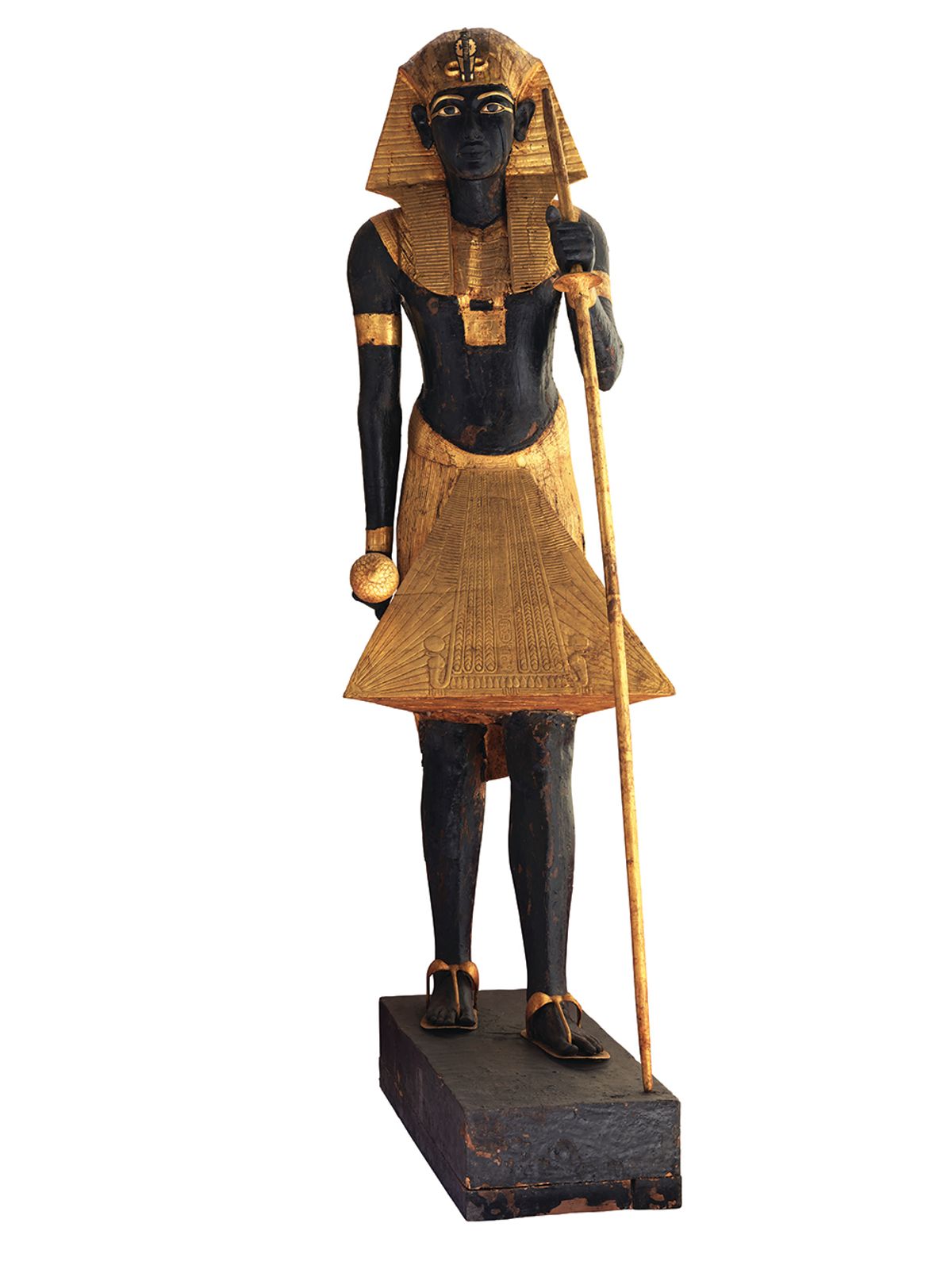 The wooden Guardian Statue of the King (1336-1326BC) is one of the key artefacts in the exhibition ©Laboratoriorosso