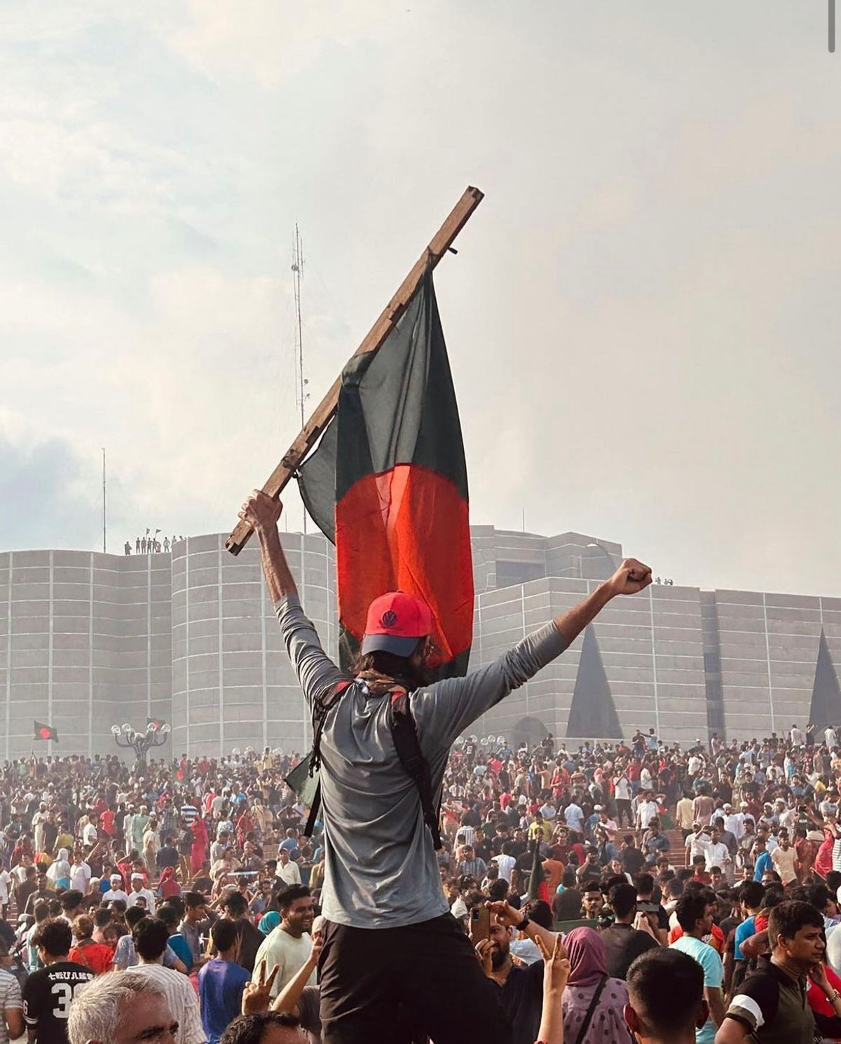 Munem Wasif captured images of protestors in Dhaka on 5 August
© Museum Wasif