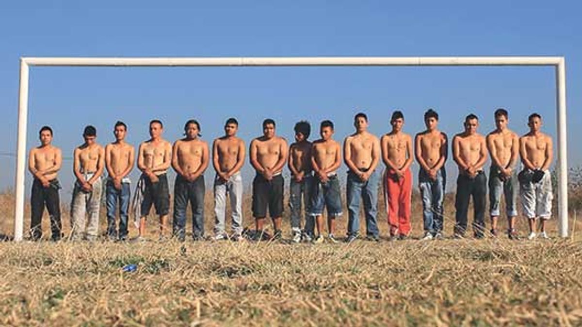 Art of the game: Museo Jumex will host a football-themed exhibition timed to the World Cup, featuring sporty works like Mauricio Limón’s Política deportiva (2014)
Courtesy the artist