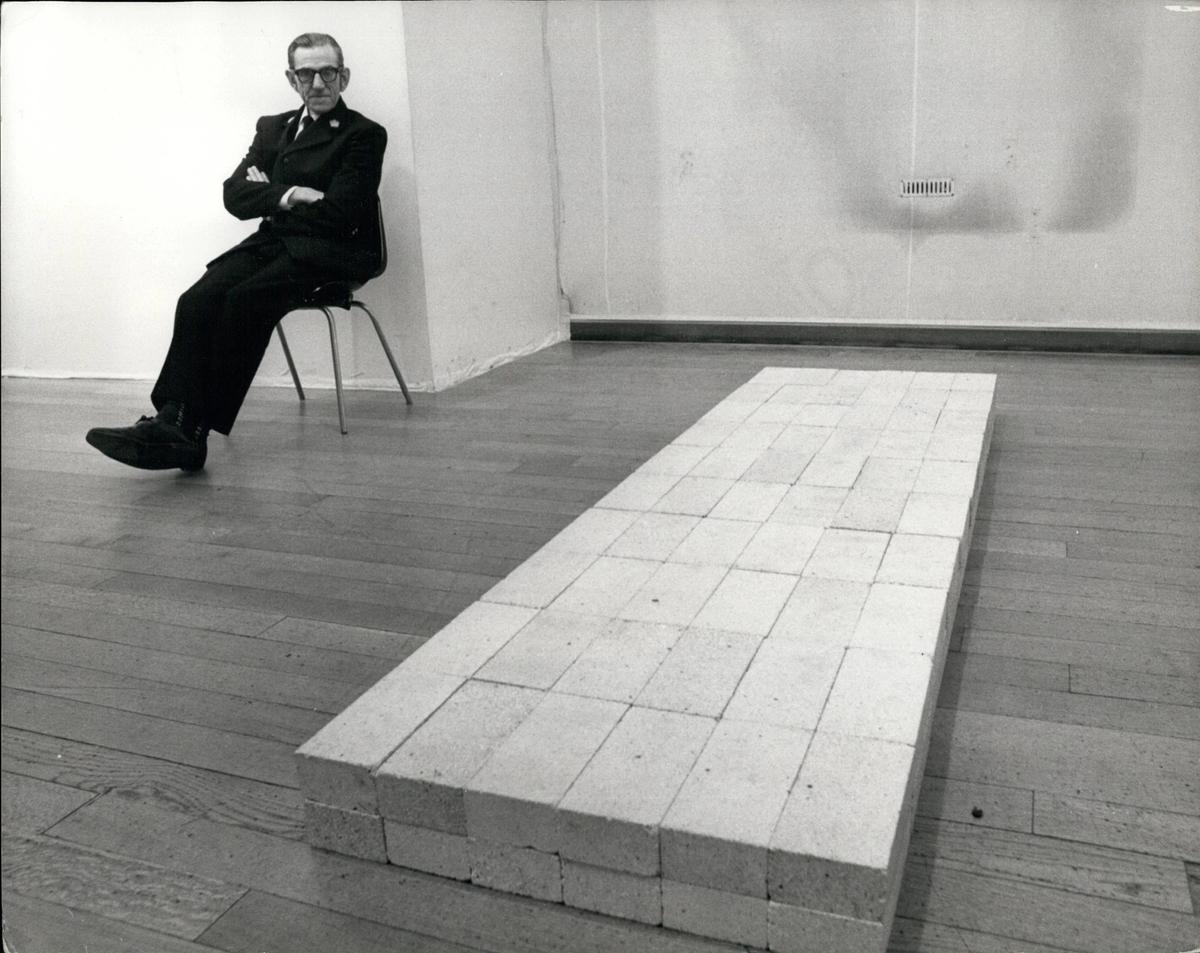 Carl Andre's Equivalent VIII (1966) attracted controversy when it was acquired by Tate in 1972  © Keystone Press / Alamy Stock Photo