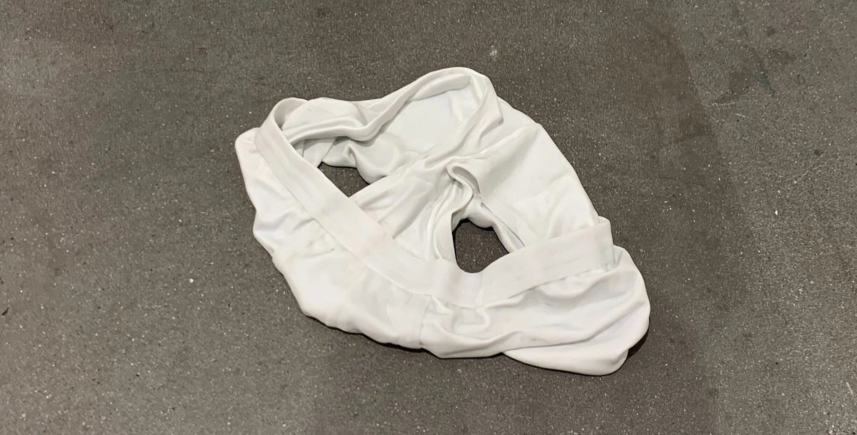Mind your step: the marble pants highlight the process of entering prison