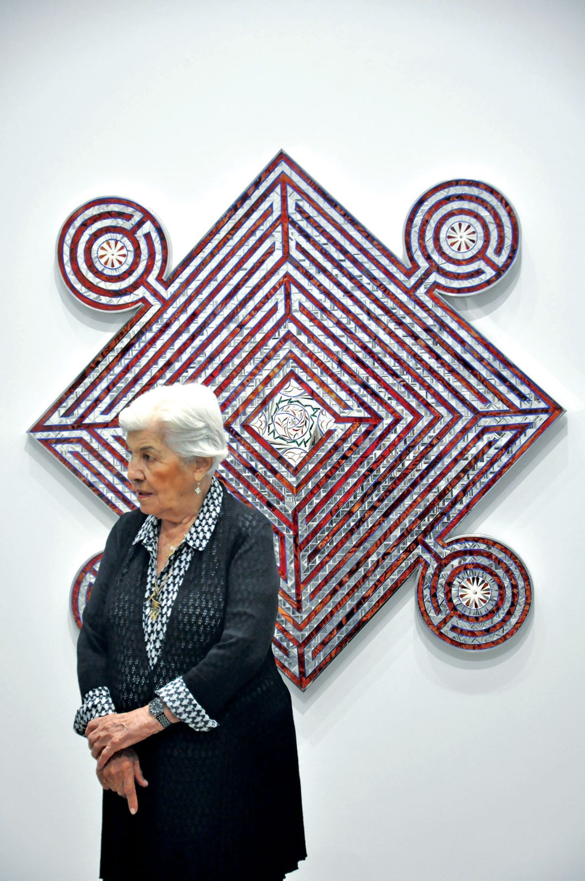 Farmanfarmaian finds inspiration in Iran's mosques and palaces Courtesy of the artist and The Third Line, Dubai