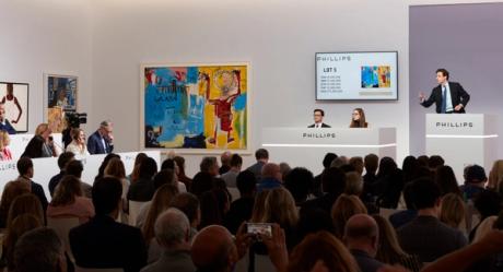  Phillips's evening auction in New York notches $86.2m, buoyed by two fresh Basquiat paintings 