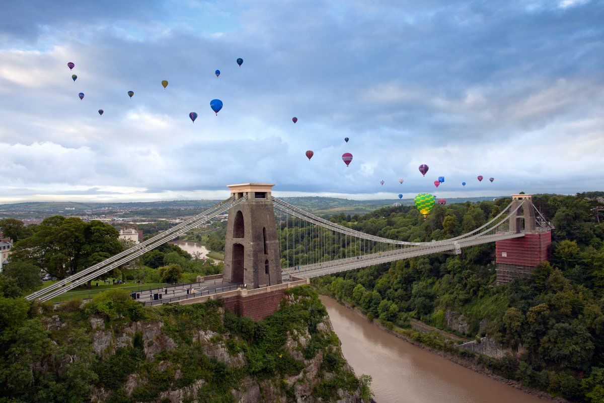 Clifton Suspension Bridge in Bristol 

courtesy Clifton Suspension Bridge (X)