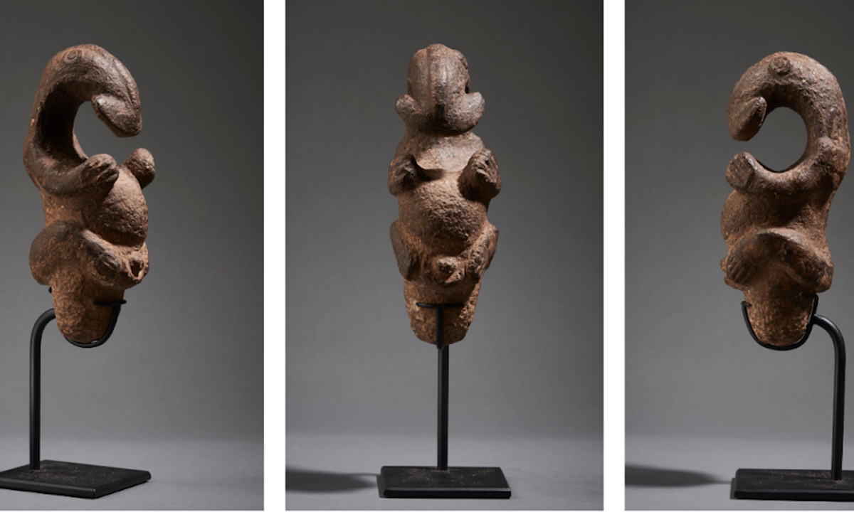 World debut for ancient stone sculpture at Parcours des Mondes