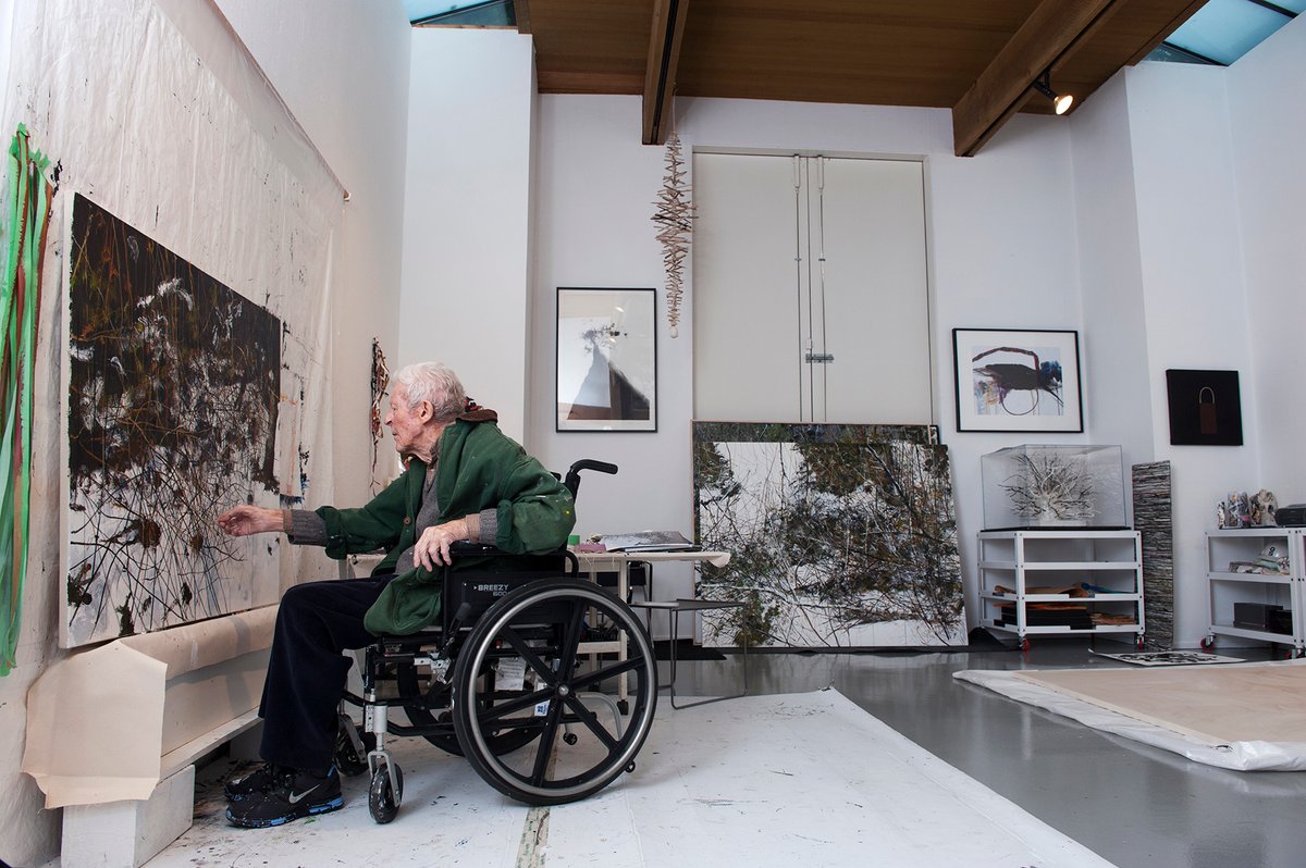 Gordon Smith in his West Vancouver studio, December 2012 Photo: Dina Goldstein