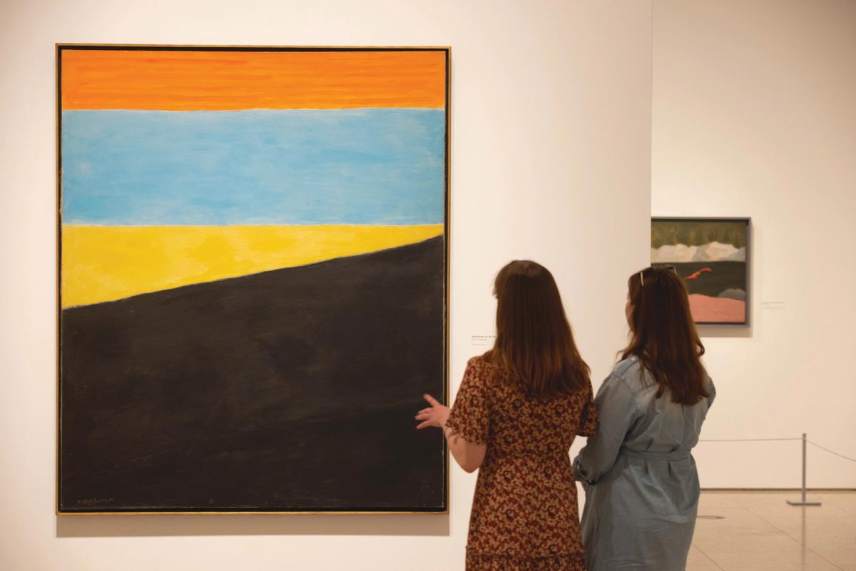 Milton Avery was influenced by American Impressionism at the start of his career and Abstract Expressionism at the end, with Boathouse by the Sea (1959) being one of his later colour-is-all canvases Photo: © Royal Academy of Arts/David Parry, work © Milton Avery Trust/ARS