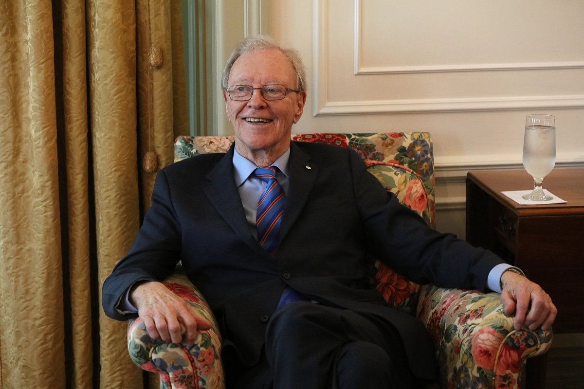 Donald R. Sobey at the Queen's University School of Graduate Studies Convocation in 2016 Photo: Bernard Clark