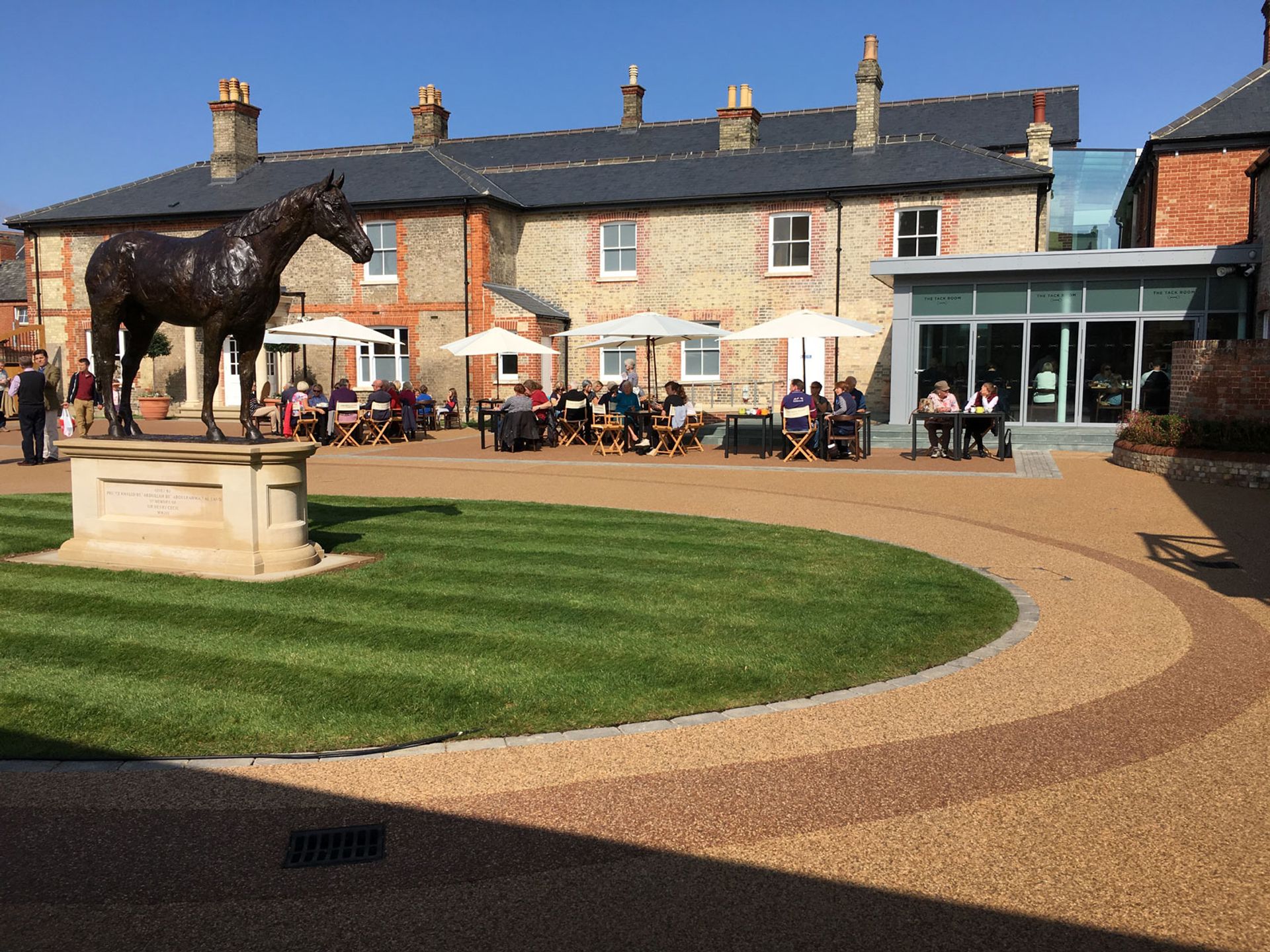 The courtyard at the the National Heritage Centre for Horseracing & Sporting Art in Newmarket © Courtesy of the National Heritage Centre for Horseracing & Sporting Art