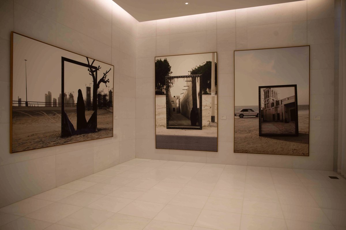 Works by the Emerati artist Reem Al Ghaith from the collection of the Barjeel Art Foundation, Sharjah, on view at the Permanent Mission of the United Arab Emirates to the United Nations in New York
Photo: Ahmed Tharwat