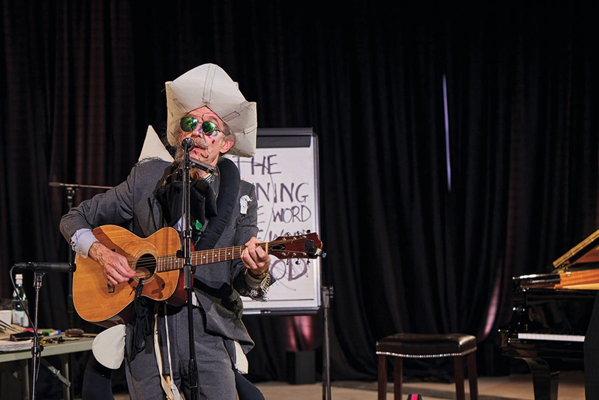 Martin Creed performing at Hauser & Wirth Los Angeles, 2022
Photo: Mario de Lopez; © Martin Creed, All Rights Reserved, DACS