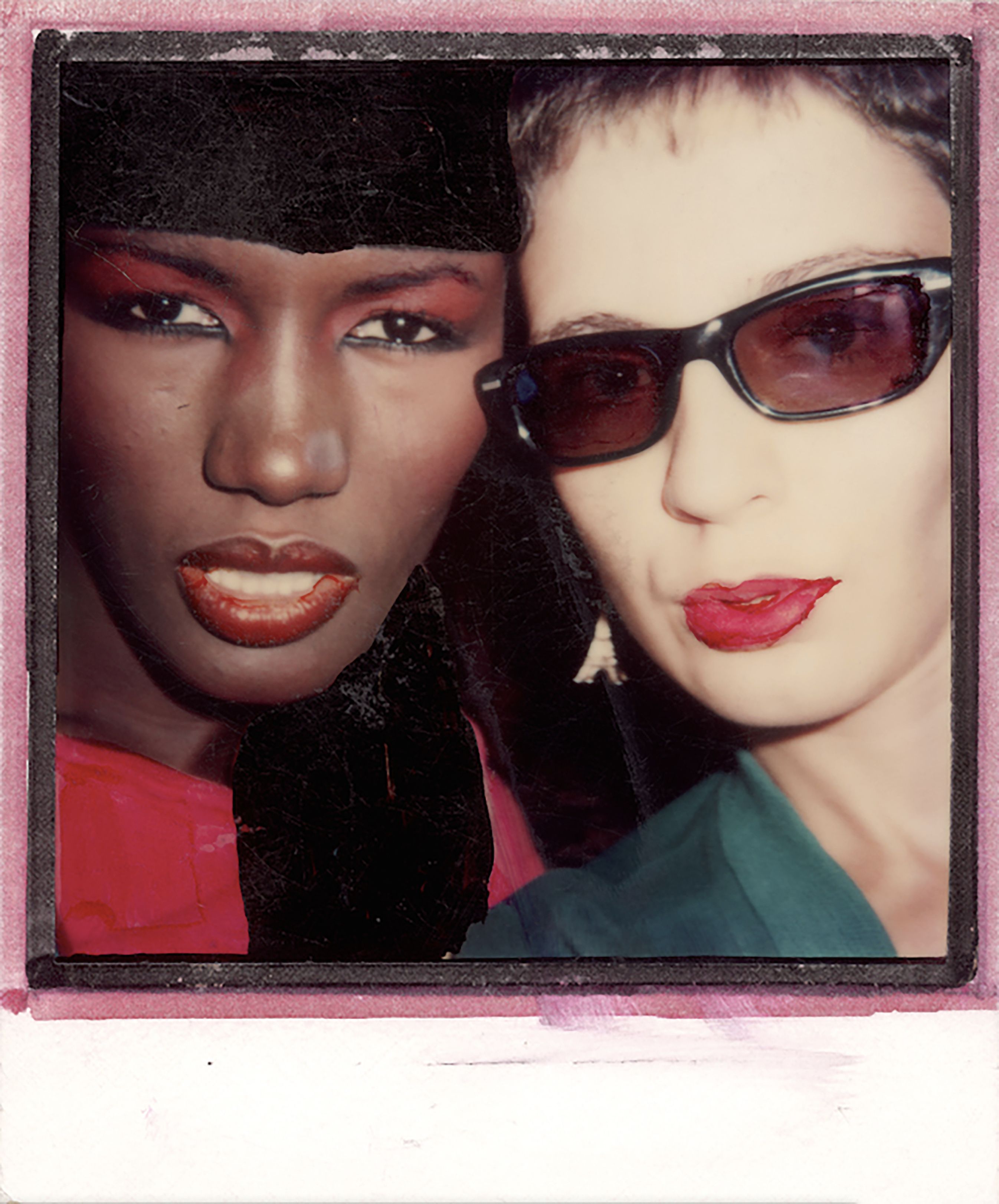 Maripol's Selfie with Grace Jones © Maripol. Courtesy the artist. Maripol has collaborated with Polaroid to mark the 2020 holiday season