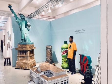  A cardboard Manhattan and a cosy log cabin: artists stand tall at Nada New York fair 