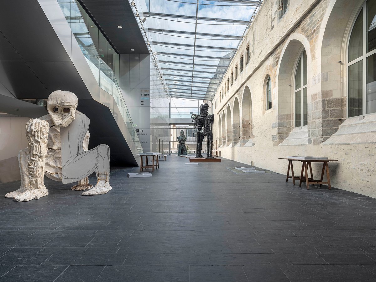 Thomas Houseago's Paris Baby (2009-10) on show as part of the show Debout! in Rennes Adagp Paris. Photo: Jean-François Mollière. Courtesy of the Pinault Collection