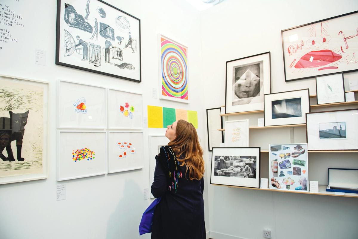 Editioned prints are a great way of getting into art collecting—but do not expect to be able to invest cheaply in the next big name in art
Photo: Linda Nylind / Frieze