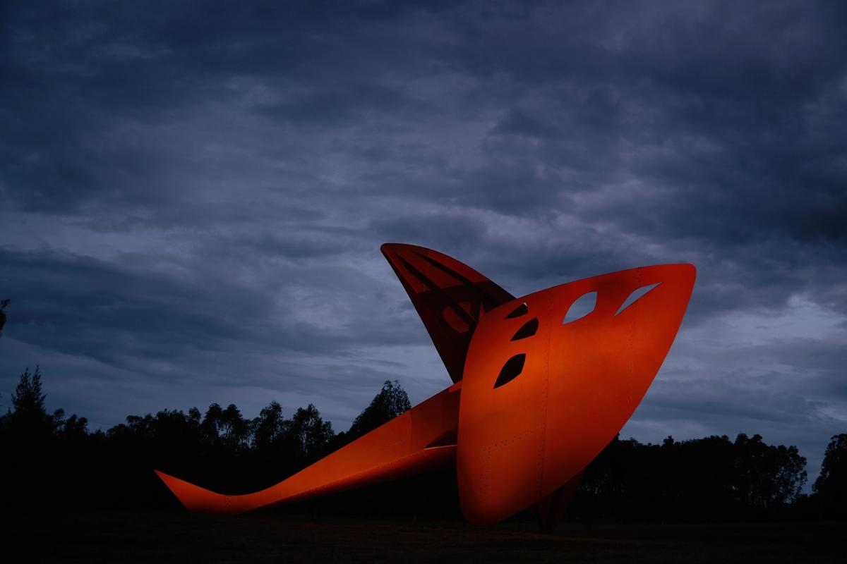 Alexander Calder's Flying Dragon (1975) © 2021 Calder Foundation, New York / Artists Rights Society (ARS), New York. Photo: Darren James Photography