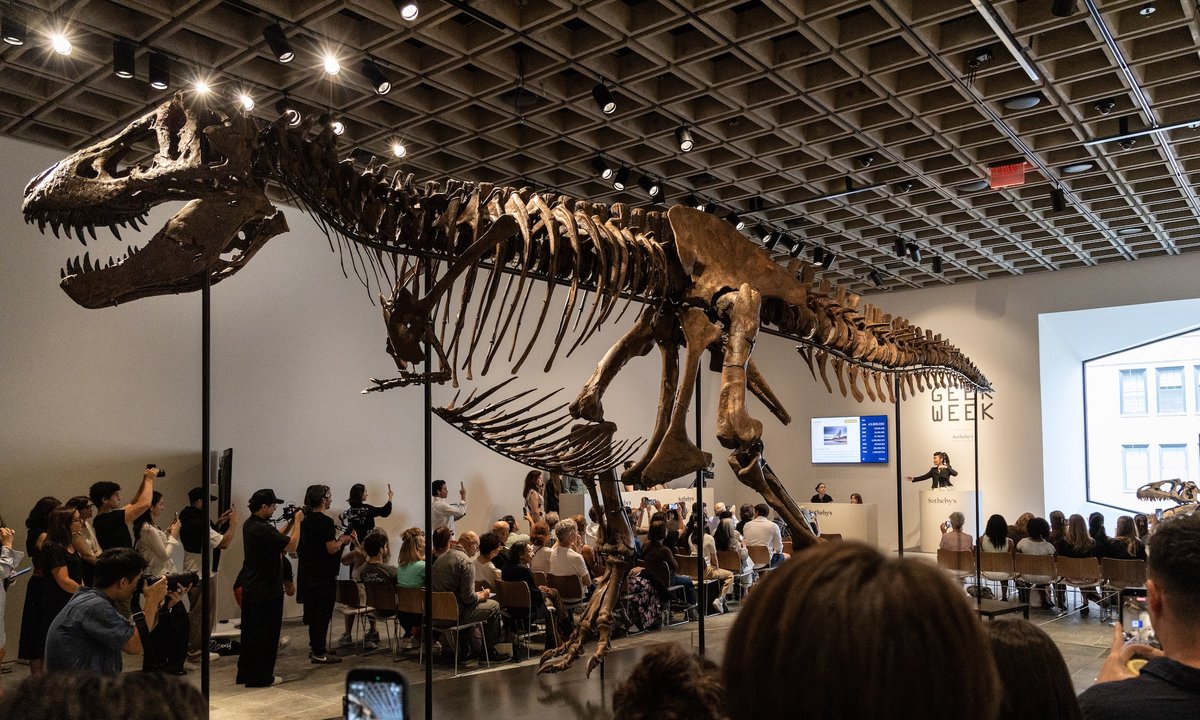 Gus the T-Rex sells for a record .1m at Sotheby’s – The Art Newspaper Gus the T-Rex sells for a record .1m at Sotheby’s – The Art Newspaper