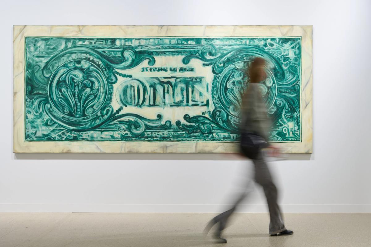 Greene Naftali's stand during a 2026 edition of Art Basel. Courtesy Art Basel