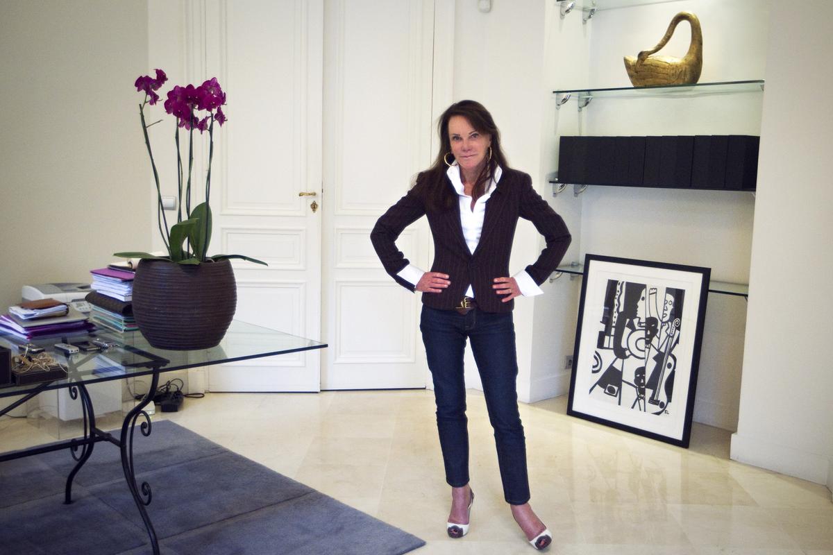 The French lawyer Claude Dumont-Beghi in her office in 2011
Photo: Joel Saget/AFP via Getty Images